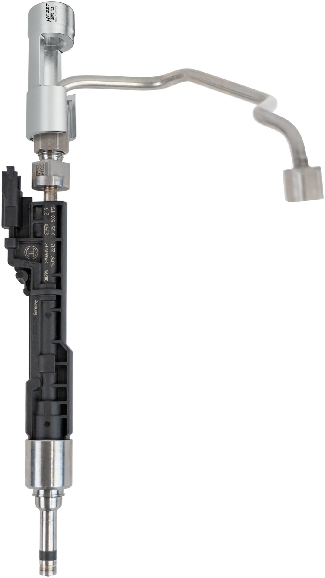 HAZET Einspritzleitungsschlüssel 4550-14A ∙ 3/8 Zoll (10 mm) Vierkant hohl ∙ Außen Doppelsechskant Profil ∙ SW 14 mm Produktbild img2 L
