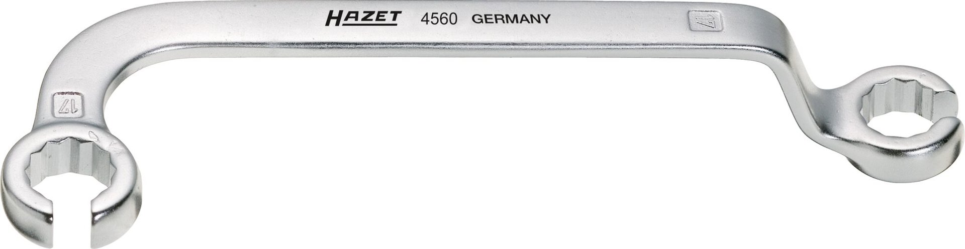 HAZET Einspritzleitungsschlüssel 4560 ∙ Außen Doppelsechskant Profil ∙ SW 17 x 17 mm Produktbild img1 L