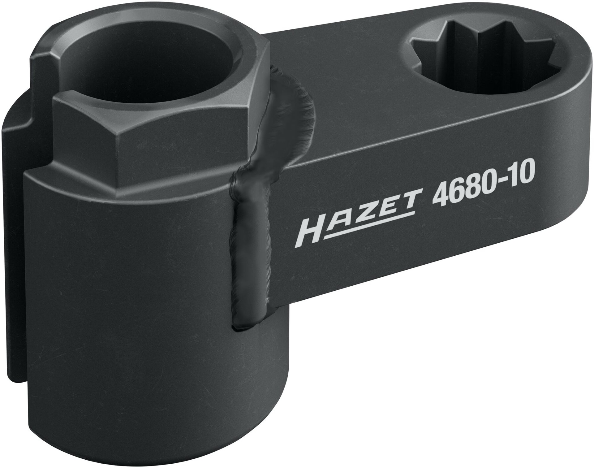 HAZET Abgassonden Einsatz 4680-10 ∙ 1/2 Zoll (12,5 mm) Doppel-Vierkant hohl ∙ Außen Sechskant Profil ∙ SW 20 mm Produktbild img1 L