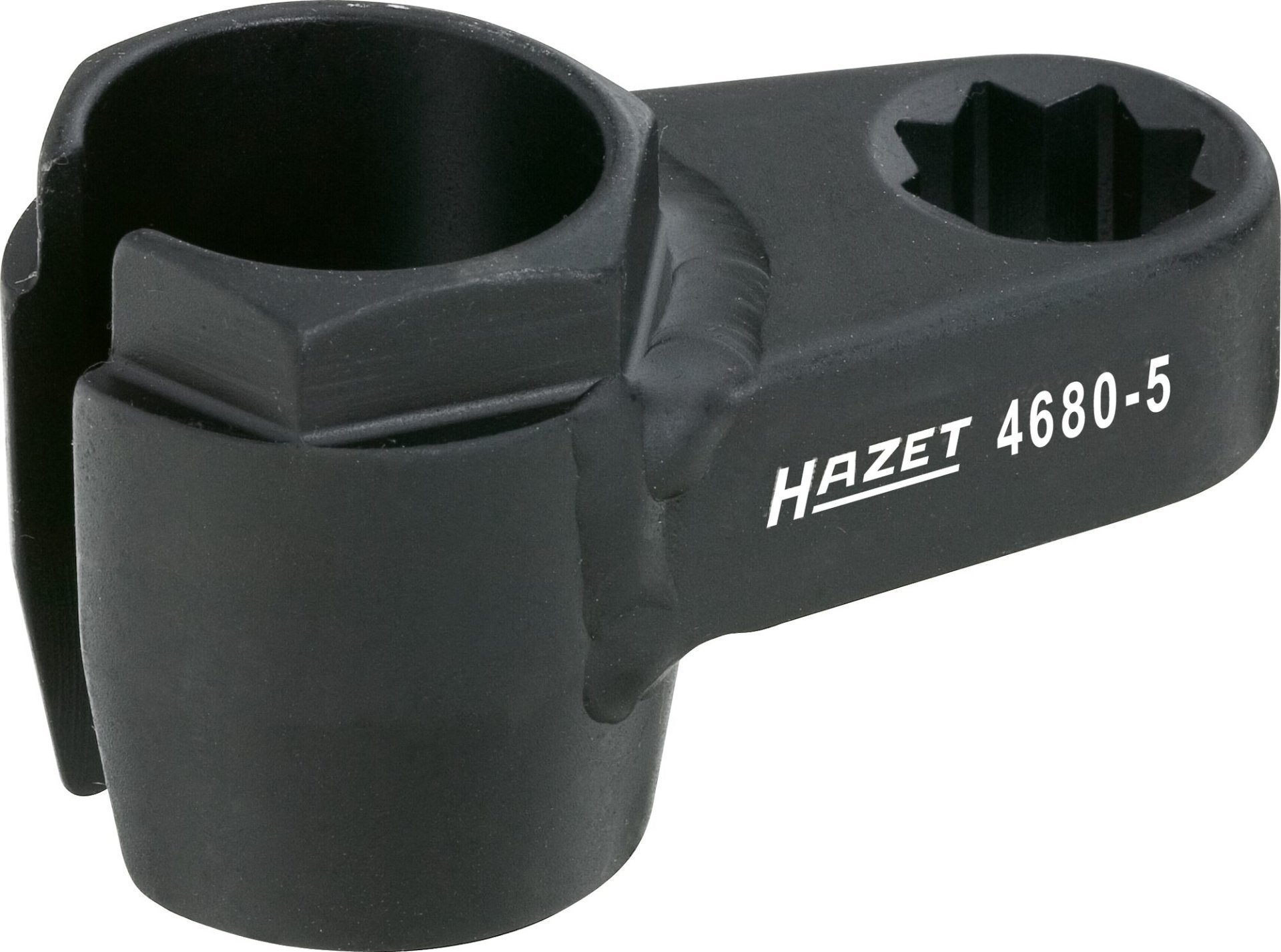 HAZET Abgassonden Einsatz 4680-5 ∙ 1/2 Zoll (12,5 mm) Doppel-Vierkant hohl ∙ Außen Sechskant Profil ∙ SW 22 mm Produktbild img1 L