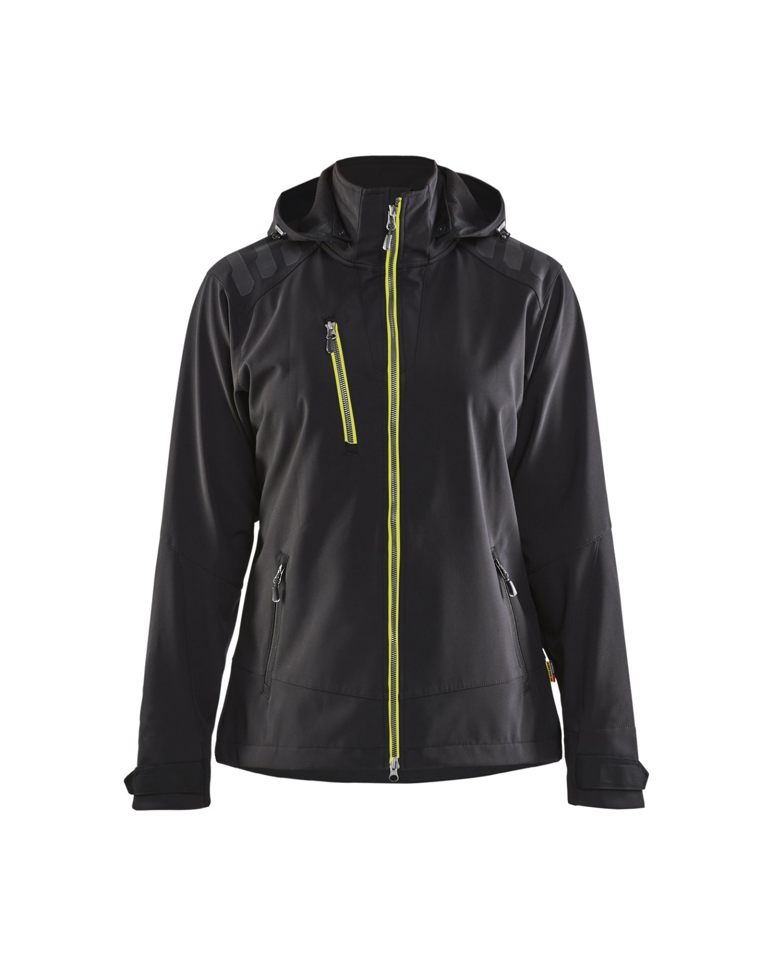 Damen Softshell Jacke Schwarz/Gelb XXXL Produktbild img1 L