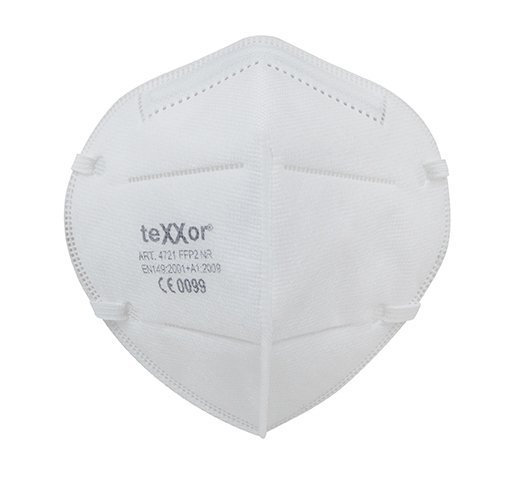 teXXor Faltmaske FFP2 >>NR<< mit Nasenbügel Nr.: 4721 Produktbild img1 L