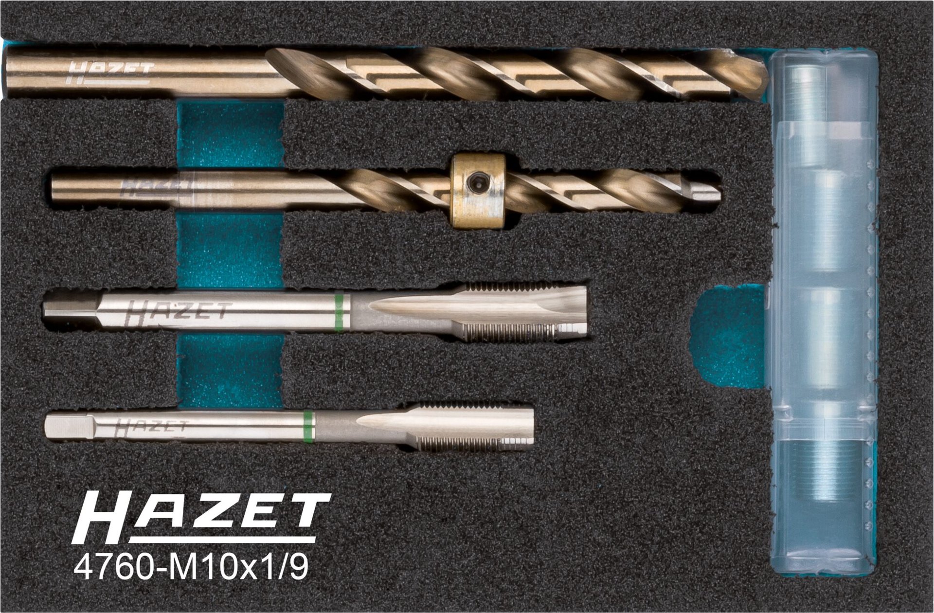 HAZET Glühkerzen Reparatur Satz 4760-M10X1/9 ∙ 9-teilig Produktbild img1 L