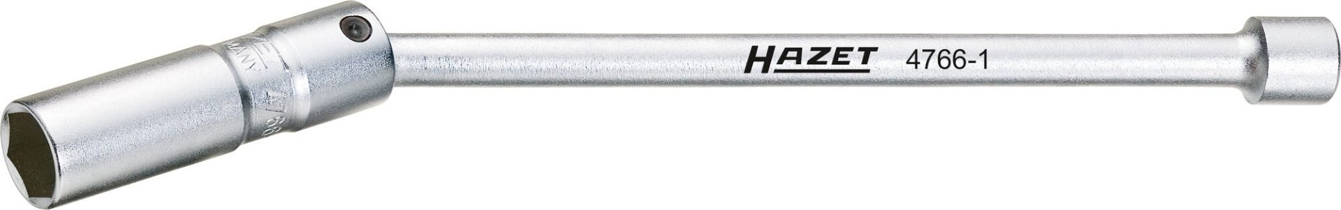 HAZET Zündkerzen Schlüssel 4766-1 ∙ 3/8 Zoll (10 mm) Vierkant hohl ∙ Außen Sechskant Profil ∙ SW 16 mm ∙ <sup>5</sup>⁄<sub>8</sub>″ Produktbild img1 L
