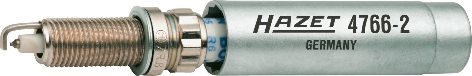 HAZET Zündkerzen Schlüssel 4766-2 ∙ 3/8 Zoll (10 mm) Vierkant hohl ∙ Außen Doppelsechskant Profil ∙ SW 14 mm Produktbild img7 L
