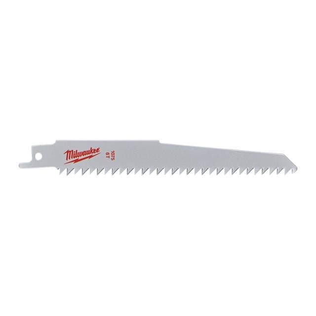 Milwaukee 150 x 4,2 mm (6 TPI), unlackiert Säbelsägeblatt Holz - ideal für gerade, schnelle Schnitte in Nassholz Produktbild img1 L