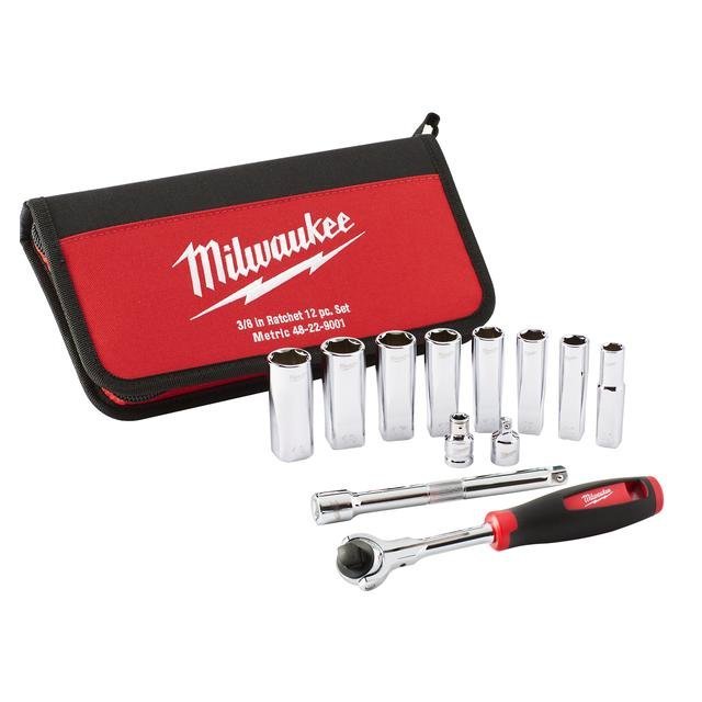Milwaukee 12-teilig Ratschensatz 3/8" Produktbild img1 L
