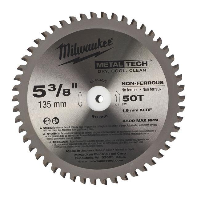 Milwaukee 135/20 mm Z50 Kreissägeblatt für Metall-Handkreissägen Produktbild img1 L