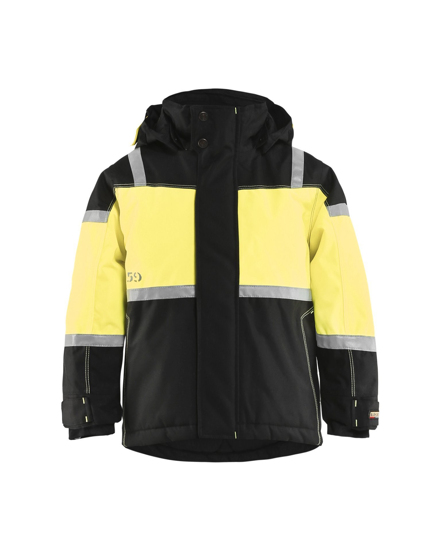 Blakläder Winterjacke Kinder Schwarz/Gelb C140 Produktbild img1 L