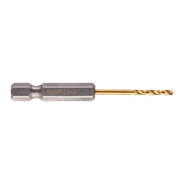 Milwaukee 2,0 x 59,5 mm SHOCKWAVE Metallbohrer HSS-G RED HEX Titan 1/4" Produktbild img1 L