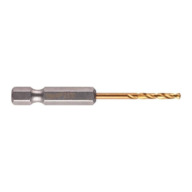 Milwaukee 2,5 x 62 mm SHOCKWAVE Metallbohrer HSS-G RED HEX Titan 1/4" Produktbild img1 L