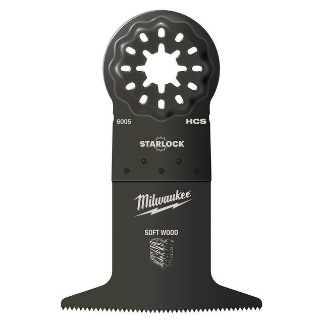 Milwaukee 65 x 42 mm Multitool Starlock Tauchsägeblatt für Schnitte in Holz Produktbild img1 L