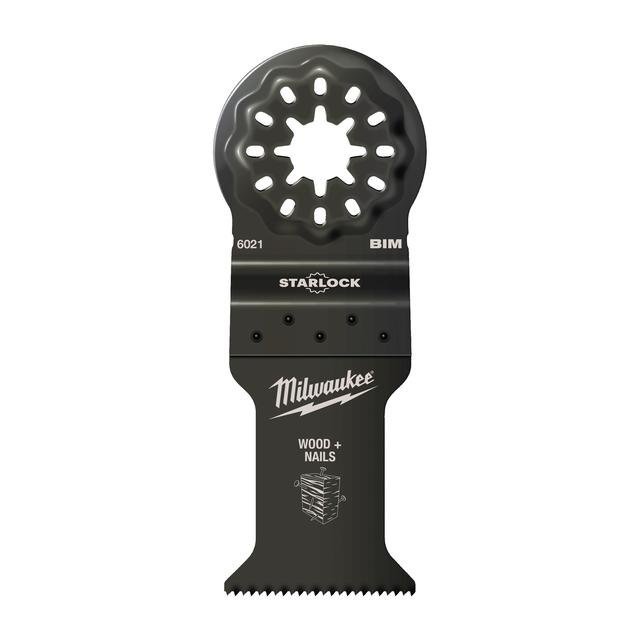 Milwaukee 35 x 42 mm Multitool Starlock Bi-Metall Tauchsägeblatt für Schnitte in Holz mit Nägeln Produktbild img1 L