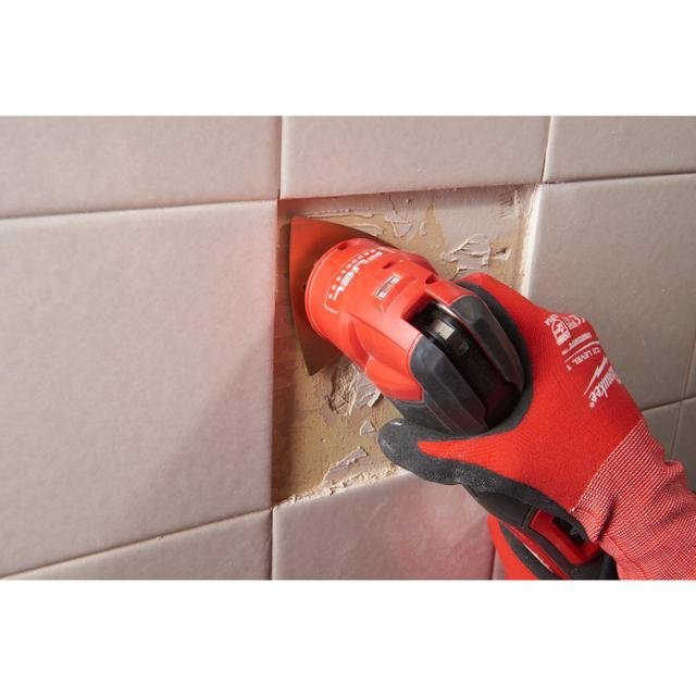 Milwaukee 80 x 80 mm Multitool Starlock HM-Raspel zum Grobschliff von Fliesenkleber, Mörtel und Holz Produktbild img4 L