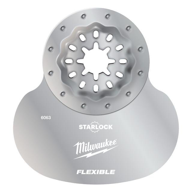 Milwaukee 70 mm Multitool Starlock Schneidmesser Pilzform zum Schneiden von Silikon und weichem Kitt Produktbild img1 L