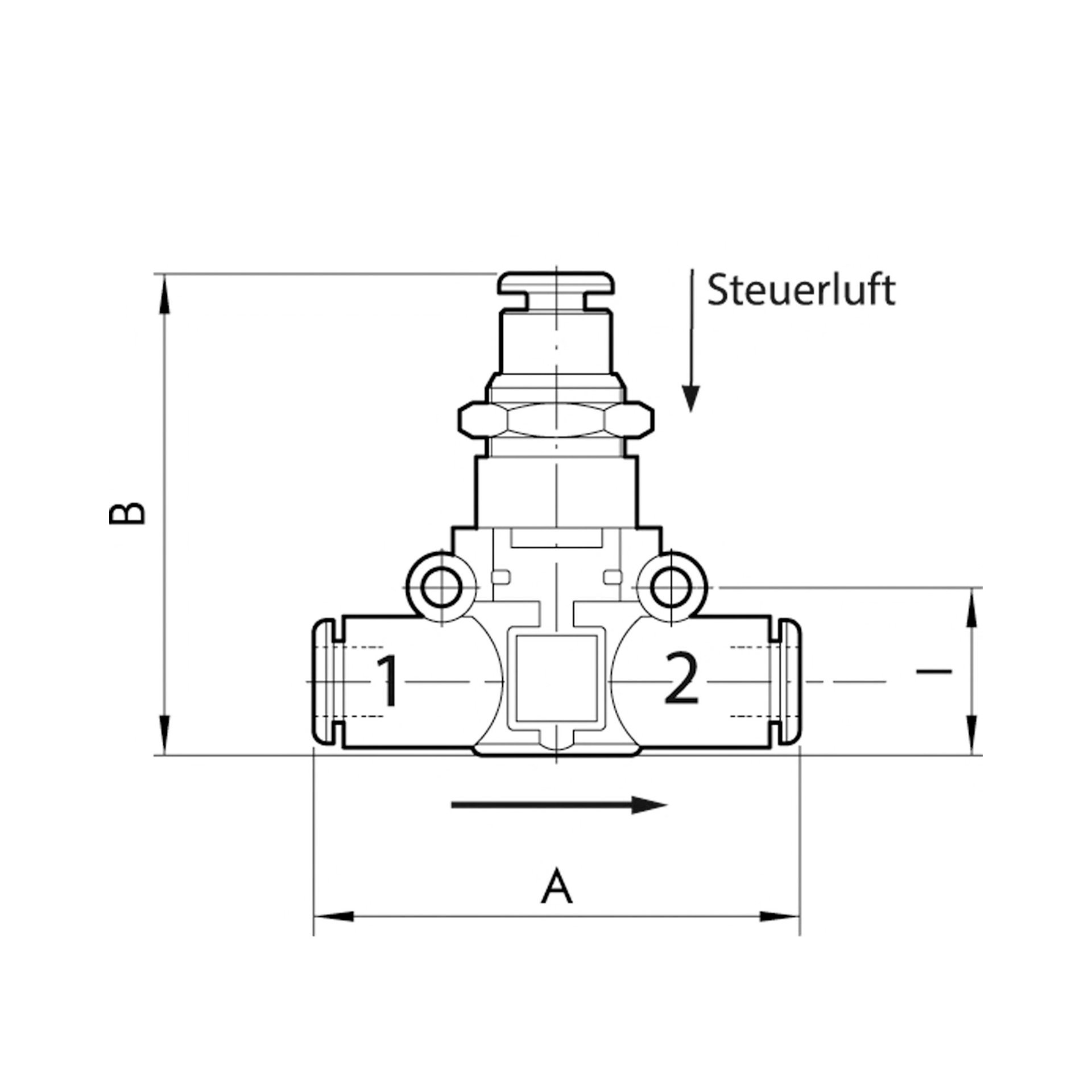 RIEGLER 3/2-Wegeventil, pneumatisch  NC, Schlauch-Schlauch, für Schlauch-Ø 6 Produktbild img2 L
