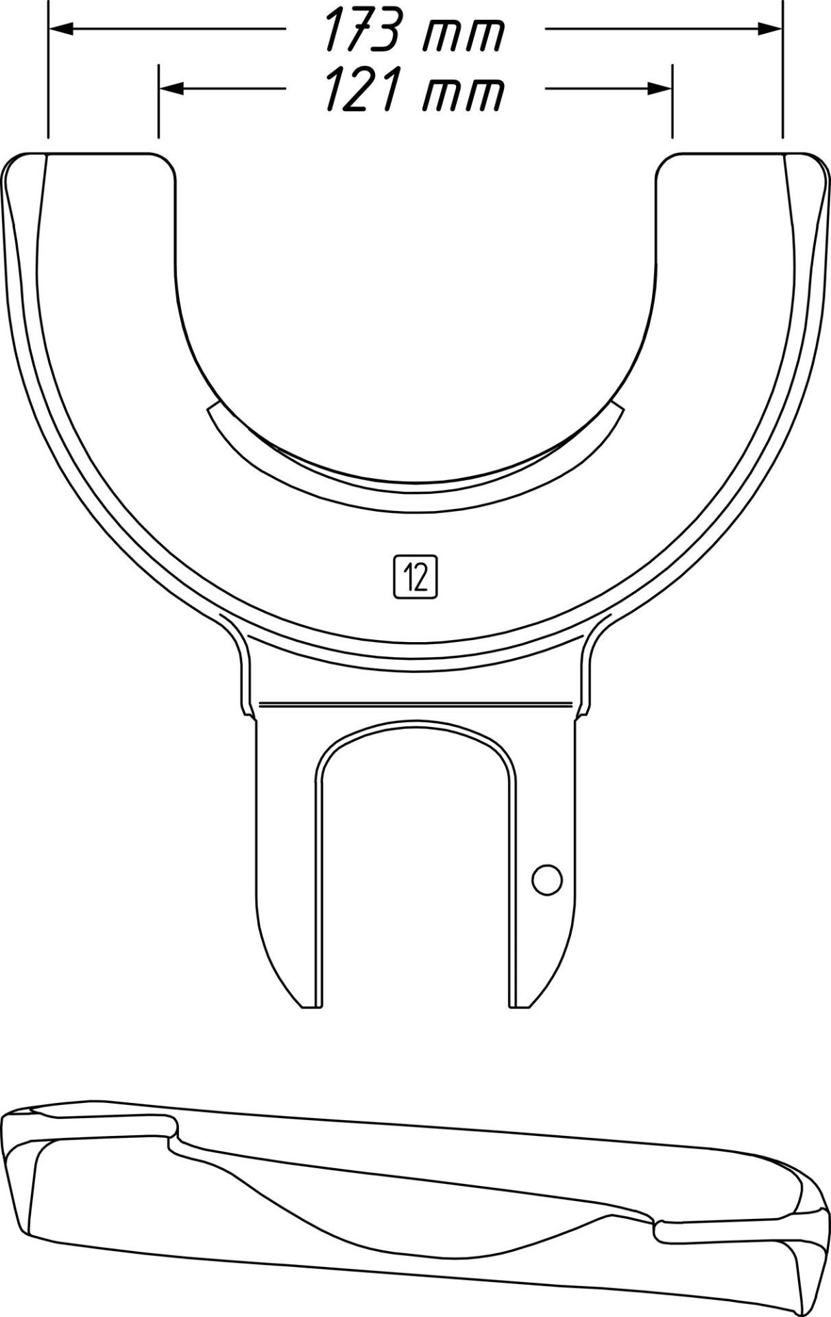 HAZET Spannplatte 4900-12 ∙ 121 – 173 mm Produktbild img5 L