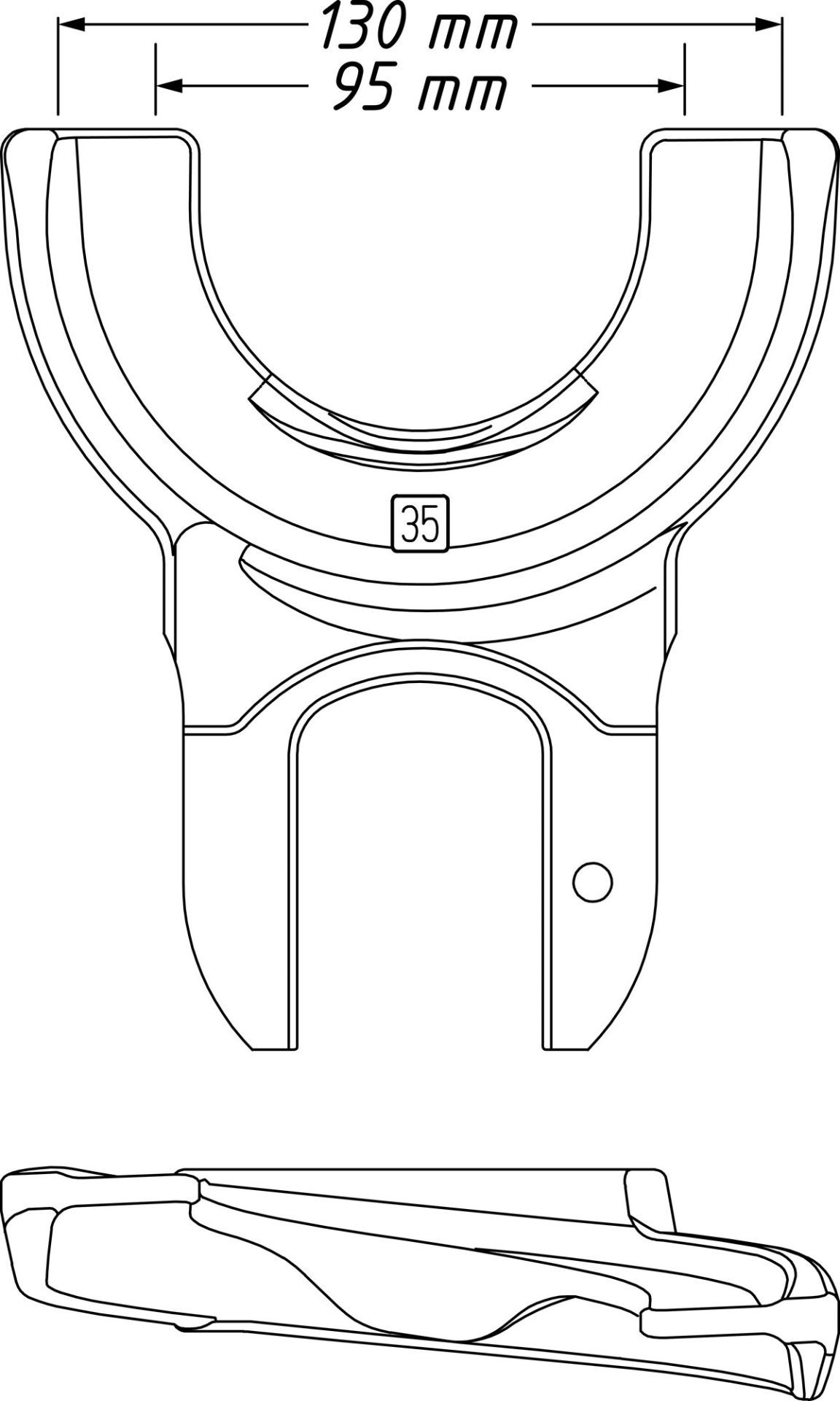 HAZET Spannplatte 4900-35 ∙ 95 – 130 mm Produktbild img5 L