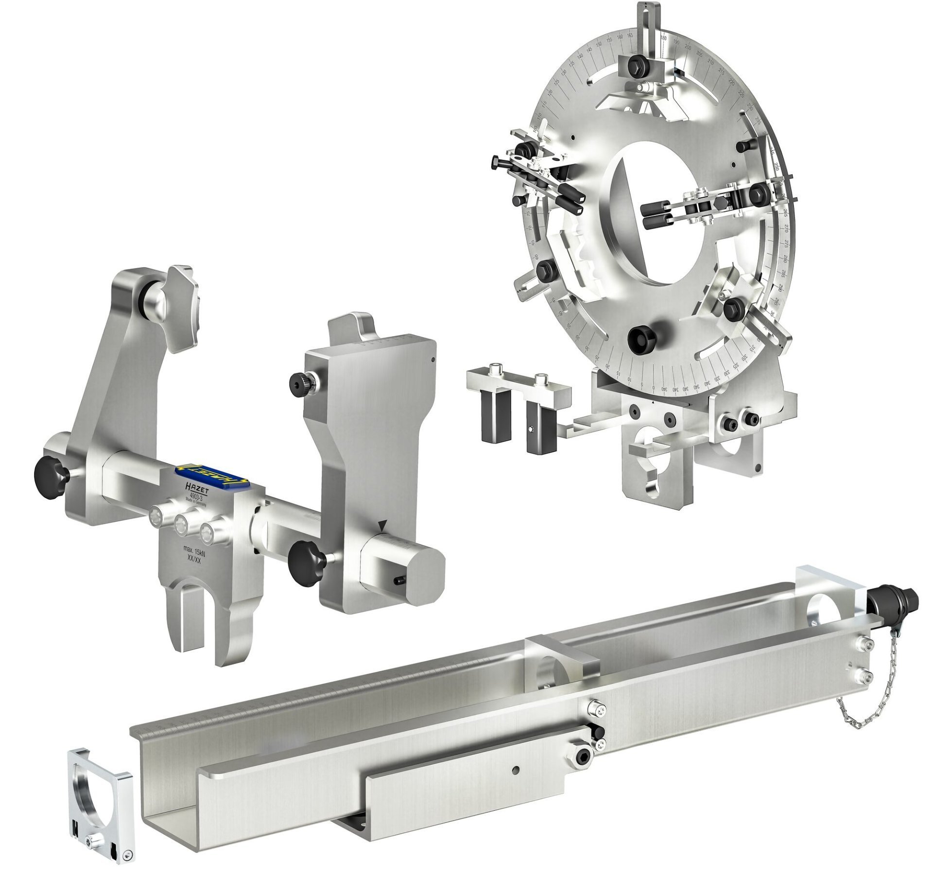 HAZET Stationärer Universal Federspanner Satz ∙ 3-teilig 4903/3 ∙ 3-teilig Produktbild img2 L