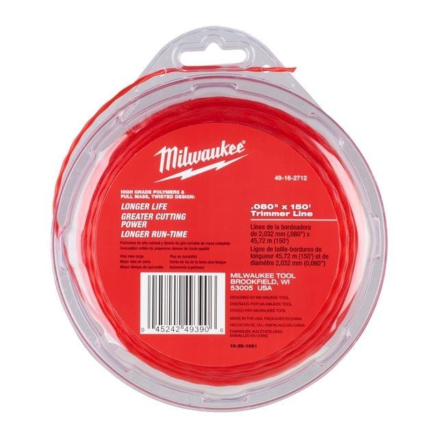 Milwaukee Fadenspule (inklusive Schneidfaden 49162712) Schneidfaden 45 m, Fadenstärke 2,0 mm Produktbild img1 L