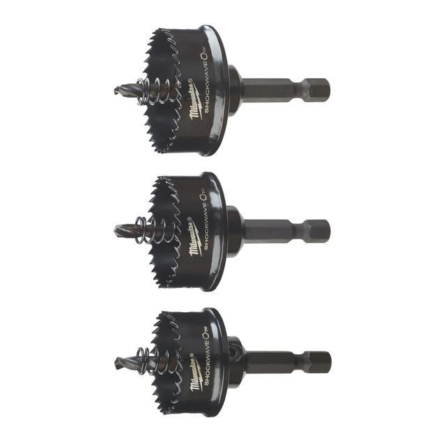 Milwaukee 22 / 29/ 35 mm SHOCKWAVE Lochsägen-Set 3-teilig Produktbild img2 L