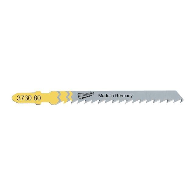 Milwaukee 75 x 4 mm T101DP, verstärktes Blatt Stichsägeblatt Holz für präzise, gerade Schnitte Produktbild img1 L