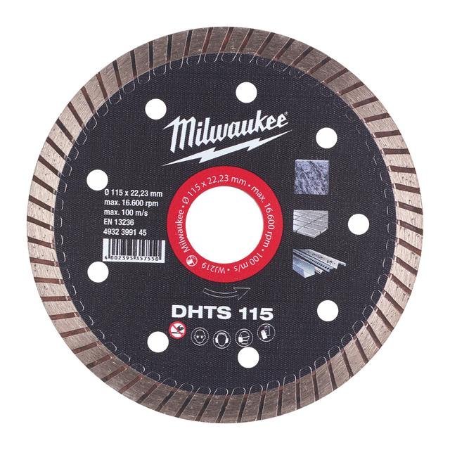 Milwaukee Hart, dünn, geschlossen Diamanttrennscheibe DHTS 115 mm Produktbild img1 L