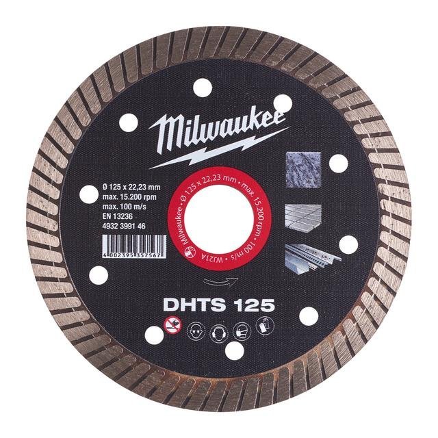 Milwaukee Hart, dünn, geschlossen Diamanttrennscheibe DHTS 125 mm Produktbild img1 L