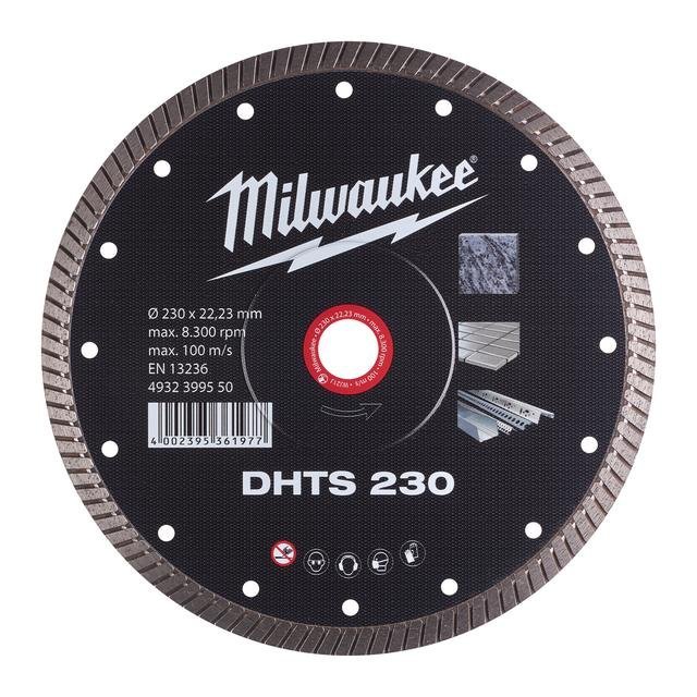 Milwaukee Hart, dünn, geschlossen Diamanttrennscheibe DHTS 230 mm Produktbild img1 L
