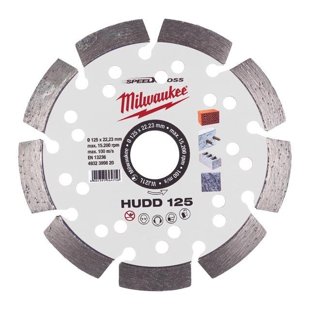 Milwaukee für harte Materialien Speedcross Diamanttrennscheibe HUDD 125 mm Produktbild img1 L