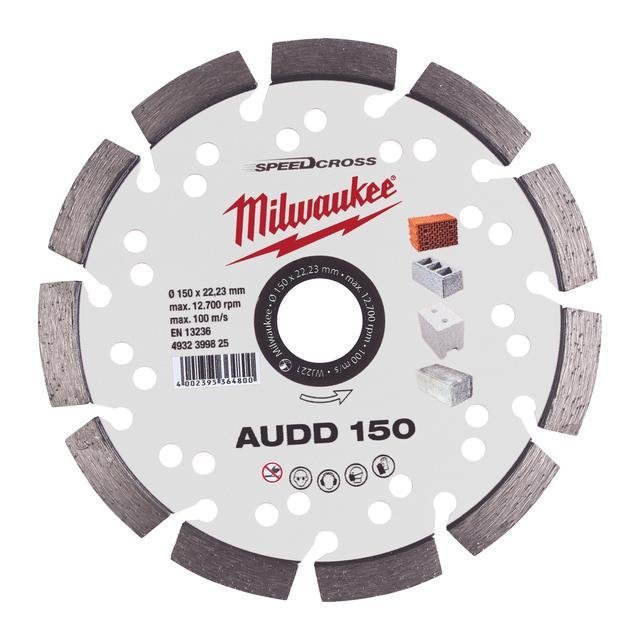 Milwaukee für abrasive Materialien Speedcross Diamanttrennscheibe AUDD 150 mm Produktbild img1 L