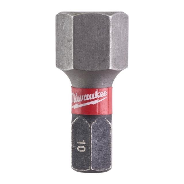 Milwaukee Hex 10 / 25 mm Schrauberbit SHOCKWAVE Produktbild img1 L