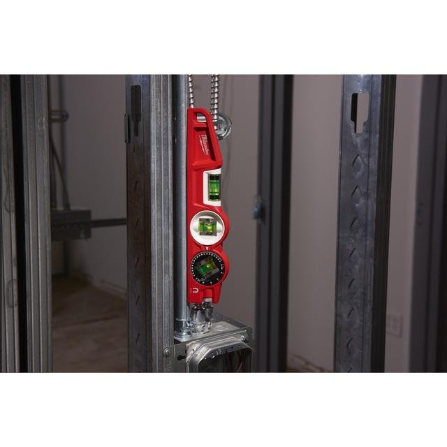 Milwaukee 25 cm lang magnetisch Wasserwaage Torpedo 360° Produktbild img5 L