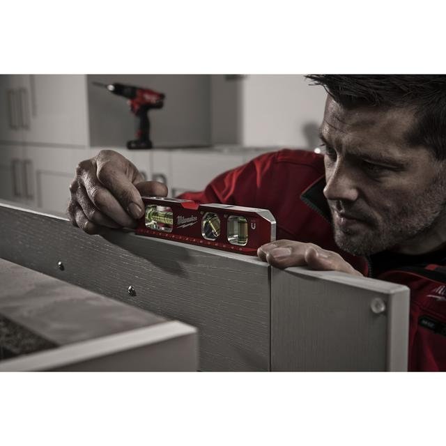 Milwaukee 17 cm lang magnetisch Wasserwaage Torpedo kompakt 45° Produktbild img6 L