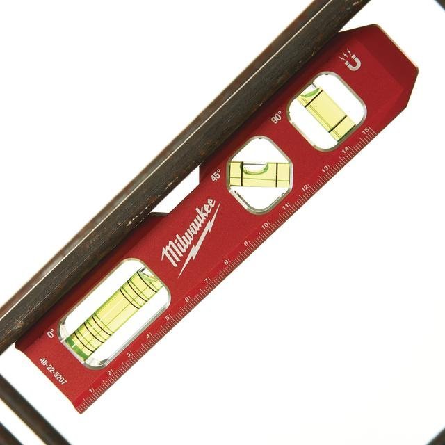 Milwaukee 17 cm lang magnetisch Wasserwaage Torpedo kompakt 45° Produktbild img4 L