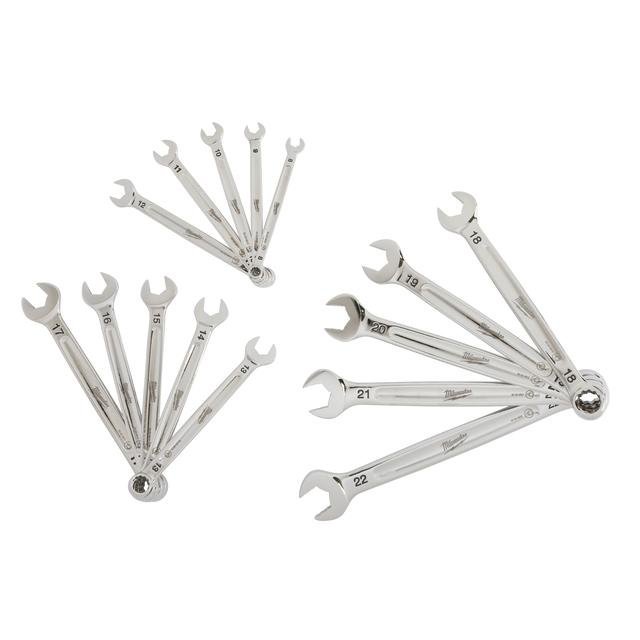 Milwaukee 15-teilig metrisch MAX BITE Ringmaulschlüsselsatz Produktbild img1 L