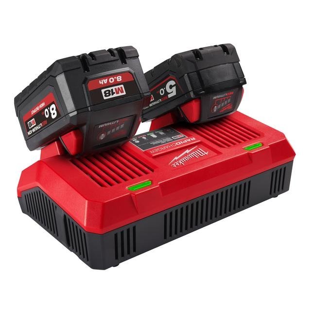 Milwaukee Zweifach-Schnellladegerät M18 DFC Produktbild img2 L