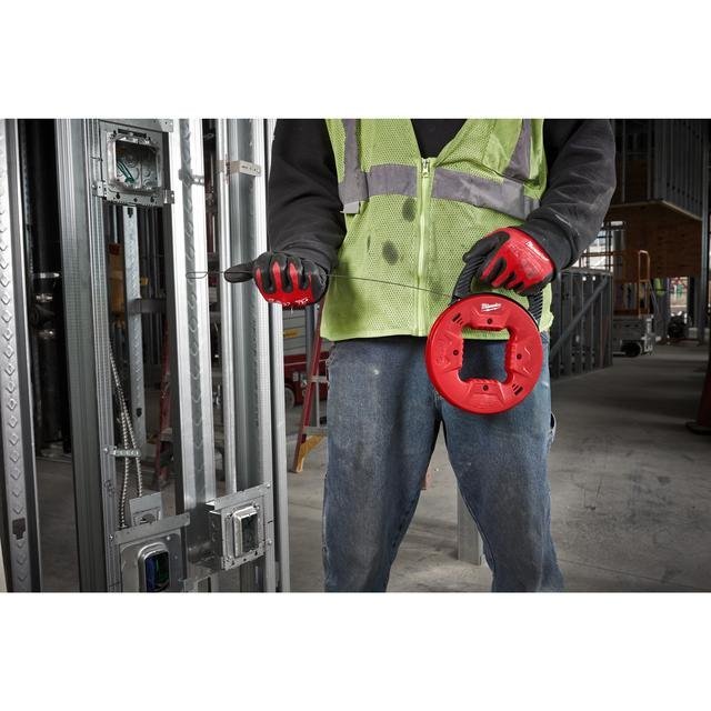 Milwaukee 7,5 m mit Abrollgehäuse Stahl-Kabeleinziehspirale Produktbild img3 L