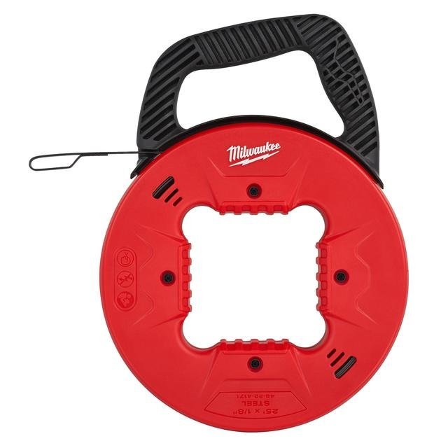 Milwaukee 7,5 m mit Abrollgehäuse Stahl-Kabeleinziehspirale Produktbild img2 L