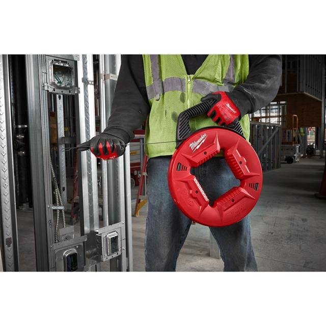 Milwaukee 15 m mit Abrollgehäuse Stahl-Kabeleinziehspirale Produktbild img3 L