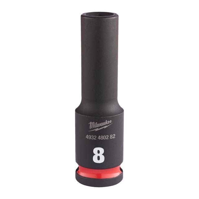 Milwaukee 8 x 65 mm SHOCKWAVE Schlagnuss 3/8" lang Produktbild img1 L
