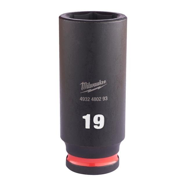 Milwaukee 19 x 65 mm SHOCKWAVE Schlagnuss 3/8" lang Produktbild img1 L
