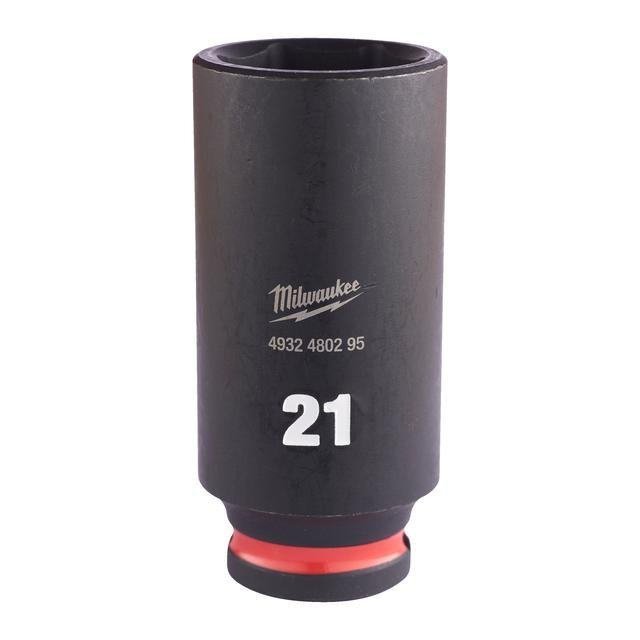 Milwaukee 21 x 65 mm SHOCKWAVE Schlagnuss 3/8" lang Produktbild img1 L