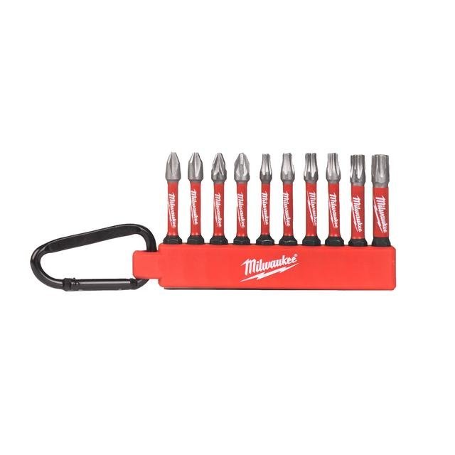 Milwaukee 10-teilig PH/PZ/TX SHOCKWAVE Carabiner-Set 2 Produktbild img1 L