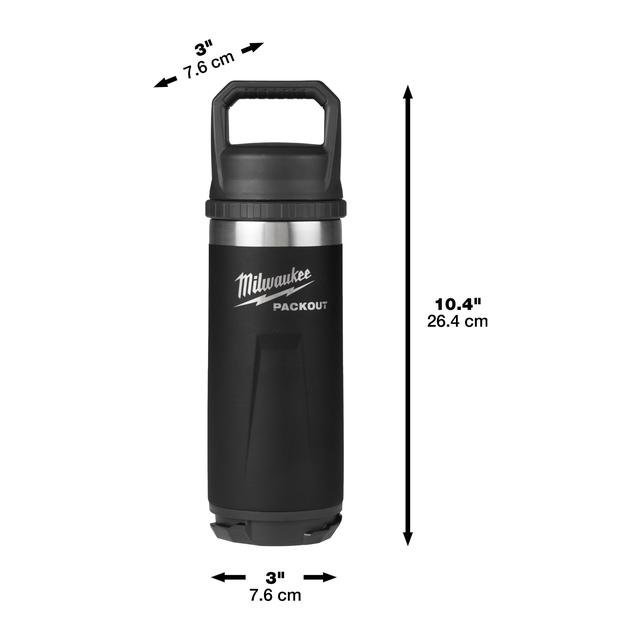 Milwaukee 700 ml mit Schraubdeckel, schwarz PACKOUT Isolierflasche Produktbild img5 L