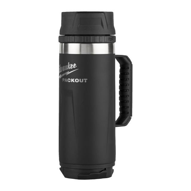 Milwaukee 530 ml mit Trinkdeckel, schwarz PACKOUT Isolierbecher mit Griff Produktbild img1 L