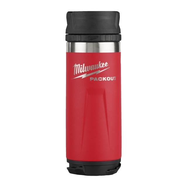 Milwaukee 530 ml mit Trinkdeckel, rot PACKOUT Isolierbecher Produktbild img1 L