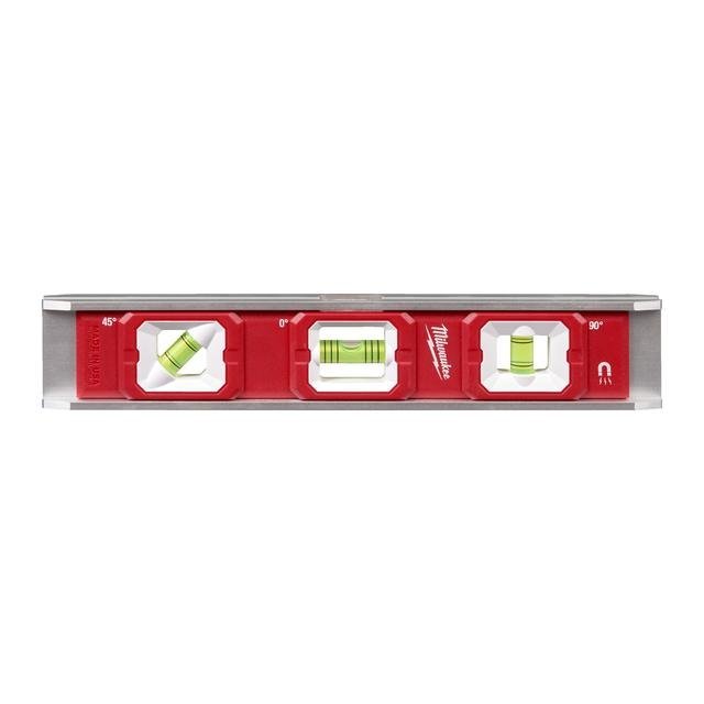 Milwaukee 25 cm lang magnetisch Wasserwaage  Torpedo Base 45° Produktbild img1 L