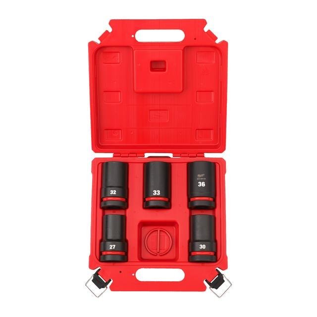 Milwaukee 5-teiliges Set SHOCKWAVE Schlagnuss 1" lang Produktbild img1 L