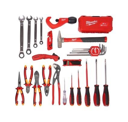 Milwaukee im PACKOUT Koffer Installateur-Handwerkzeuge Set 73-teilig Produktbild img1 L